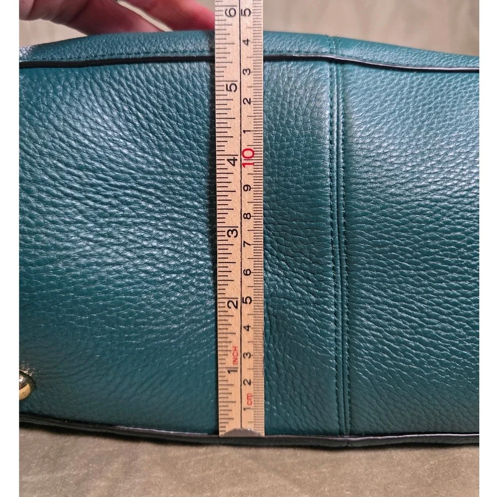 Vera‎ Bradley Pebbled Leather Diana Sycamore Teal Satchel Crossbody Handbag